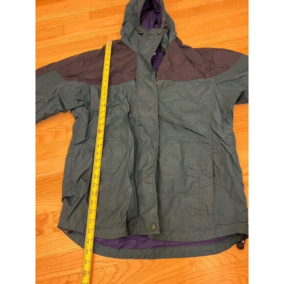 Vintage‎ Columbia Jacket Womens Medium Green Windbreaker Full Zip - Picture 5 of 8